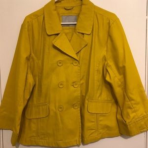Old Navy Mustard Yellow Peacoat style jacket.
